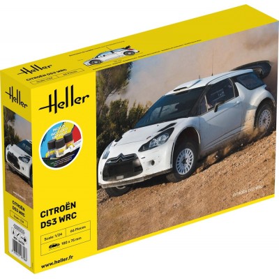 CITROEN DS3 WRC - 1/24 SCALE - STARTER KIT - HELLER 56758
